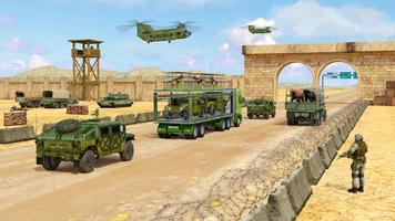 US Army Cars Transportation: Army Cargo Games 截图 1