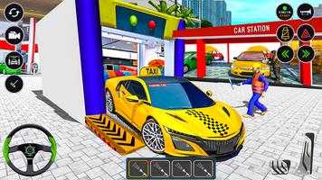 US Taxi Driving Game कार गेम स्क्रीनशॉट 3