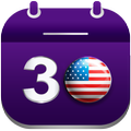 US Calendar with Holidays
