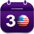 US Calendar 2024 with Holidays icon