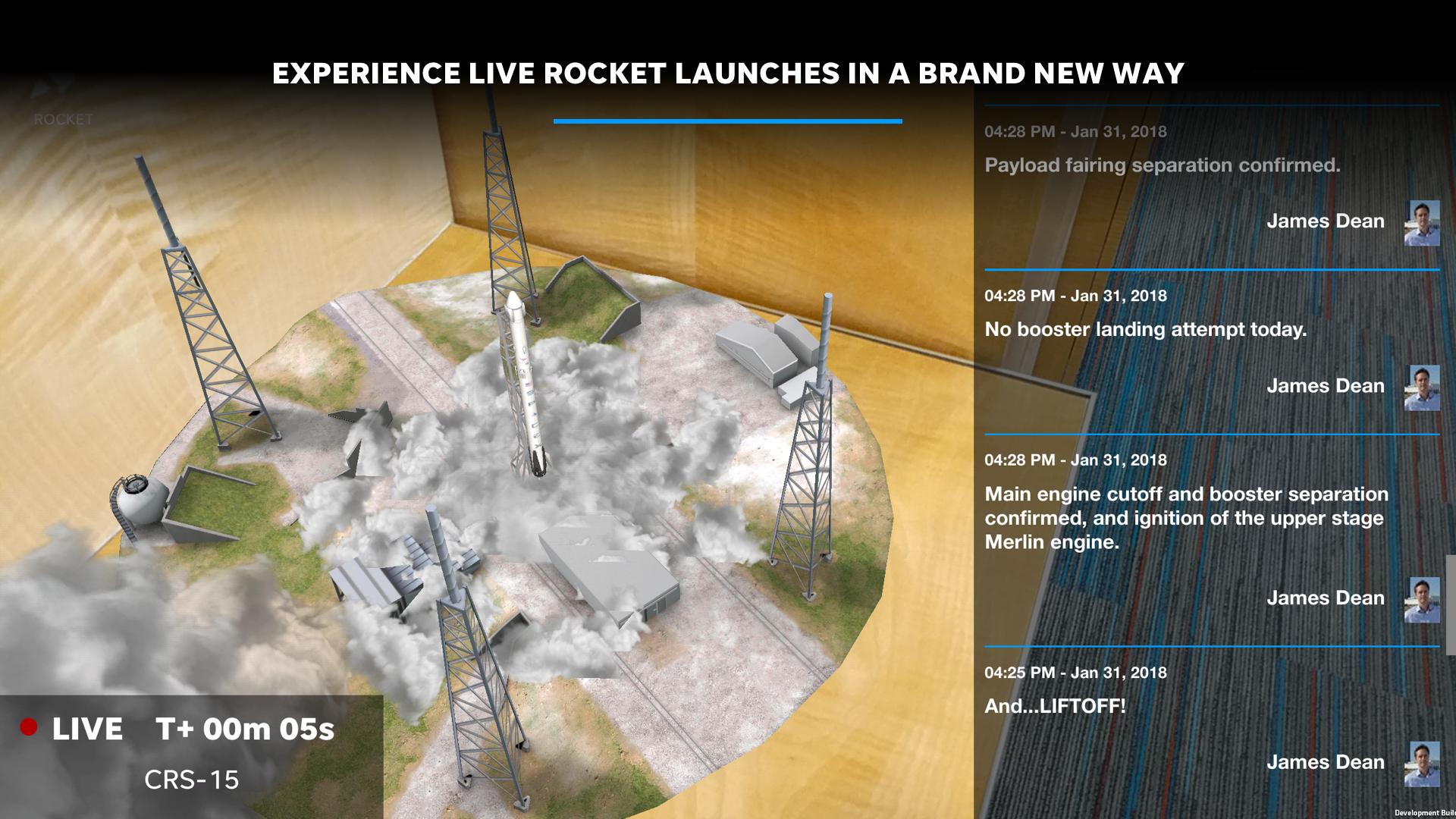 Live launch today. Launching experience.