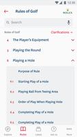 برنامه‌نما The Official Rules of Golf عکس از صفحه