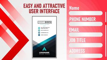 Business Card Maker - Creator ảnh chụp màn hình 1