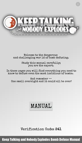 Keep Talking Bomb Defuse Manual For Android Apk Download A convenient printed&bound physical manual for the game keep talking and nobody explodes, cheap enough to have one for every player.