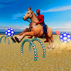 Unmöglich Superheroes Pferd Stunts 3D Zeichen