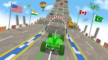 GT Car Stunts Formula Car Game Cartaz