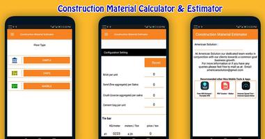 Construction Material Estimator capture d'écran 3