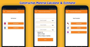 Construction Material Estimator capture d'écran 2