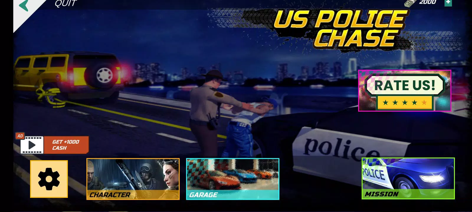 High-Speed Cop Car Chase