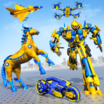 Robot Jet Drone Transform War icon