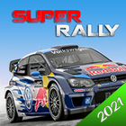 Rallye-Rennen 3D Zeichen