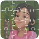 Kak Ros Upin Jigsaw Puzzle Zeichen