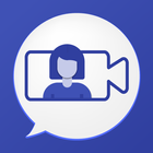 Appel vidéo en direct/ Chat icône