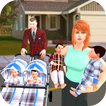 New Born Baby Quadruplets: Mother Sim
