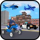 US Police Car Plane Transport Simulator-icoon