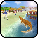 Wild Crocodile Beach Attack Simulator icon