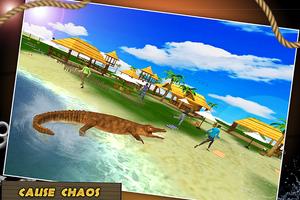 Wild Crocodile Beach Attack Simulator poster