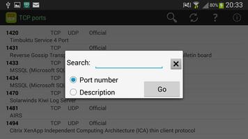 TCP Ports list Screenshot 1