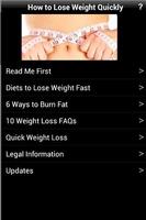 How To Lose Weight Quickly capture d'écran 3