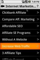 25 Internet Marketing Articles capture d'écran 2