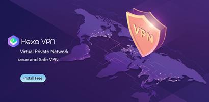 Hexa VPN الملصق