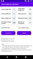 Quick Lighting Calculator screenshot 1