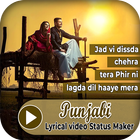 Punjabi Lyrical Video Status Maker icône