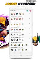 Anime Stickers for WhatsApp (WAStickerApps) capture d'écran 3
