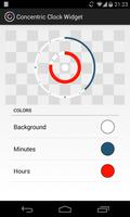 Concentric Clock Widget Affiche