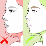 How to get rid of double chin icon