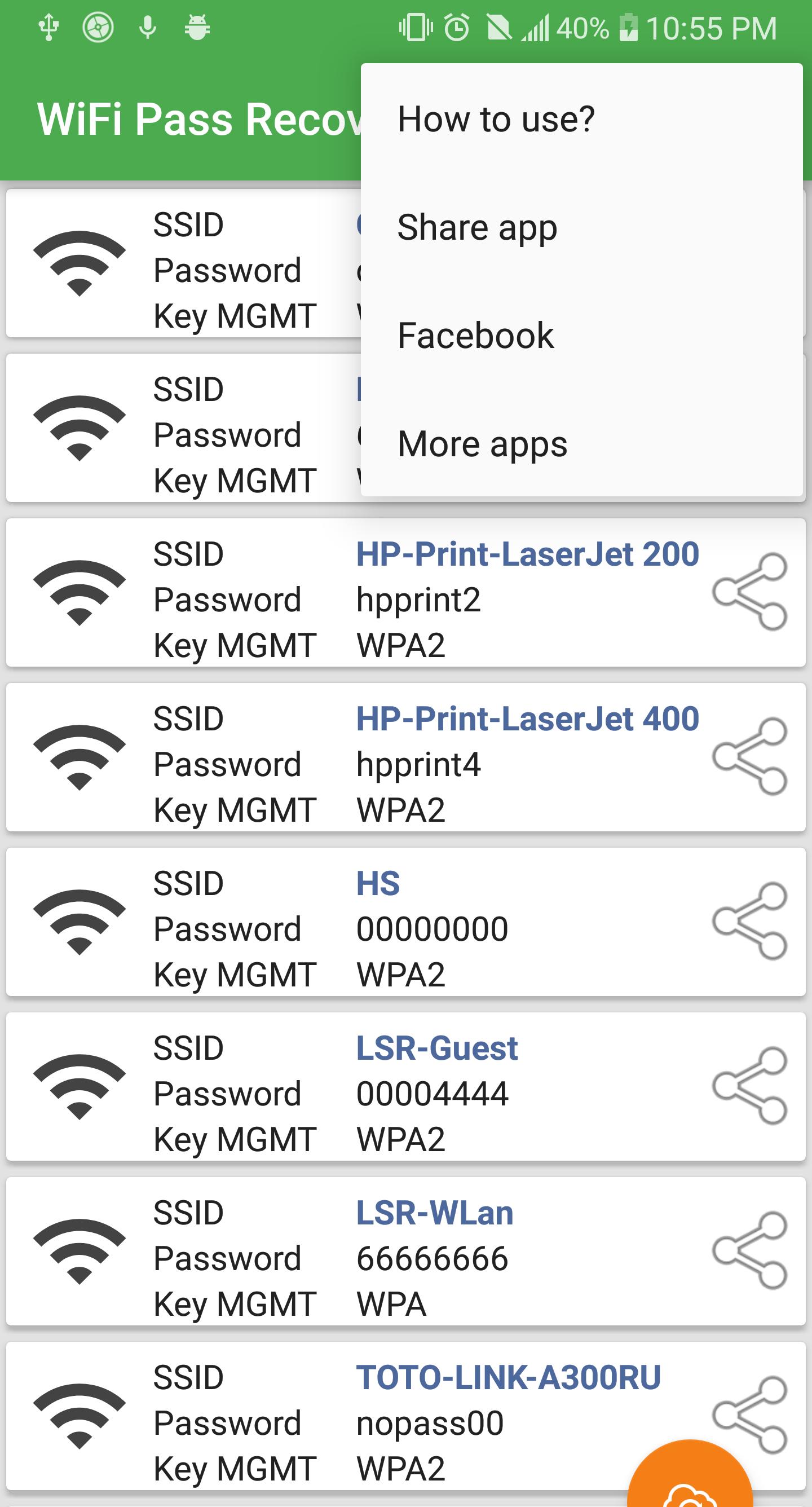 Скачать пароль wifi Download Android