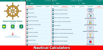 Nautical Calculators Affiche