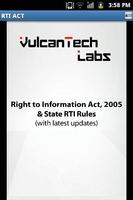 RTI Act (India) & State Rules Affiche