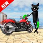 Cartoon Cat Crime City Hero 3D icône