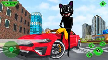 Cartoon Cat Crime City Hero 3D capture d'écran 1