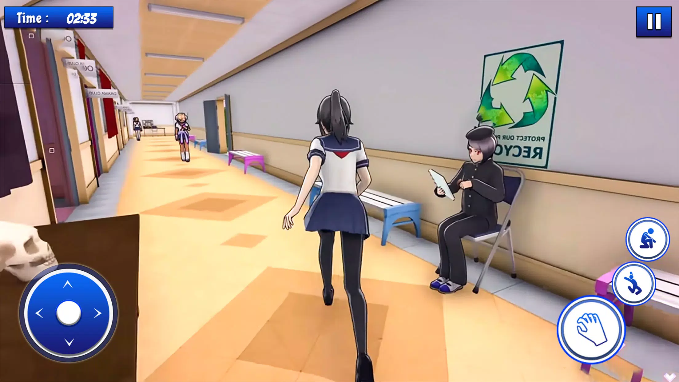 YUMI Bad Anime Japanese Girl : High School Game 3D APK للاندرويد تنزيل