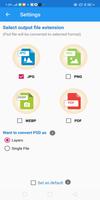 برنامه‌نما PSD Converter(PSD to PNG,WEBP, عکس از صفحه