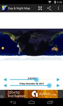 Day & Night Map poster