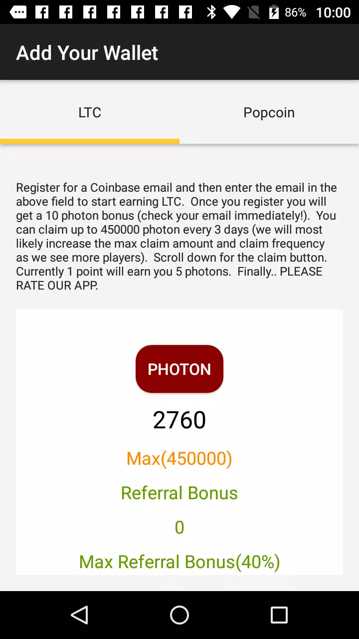 Photon Poker – Earn LTC