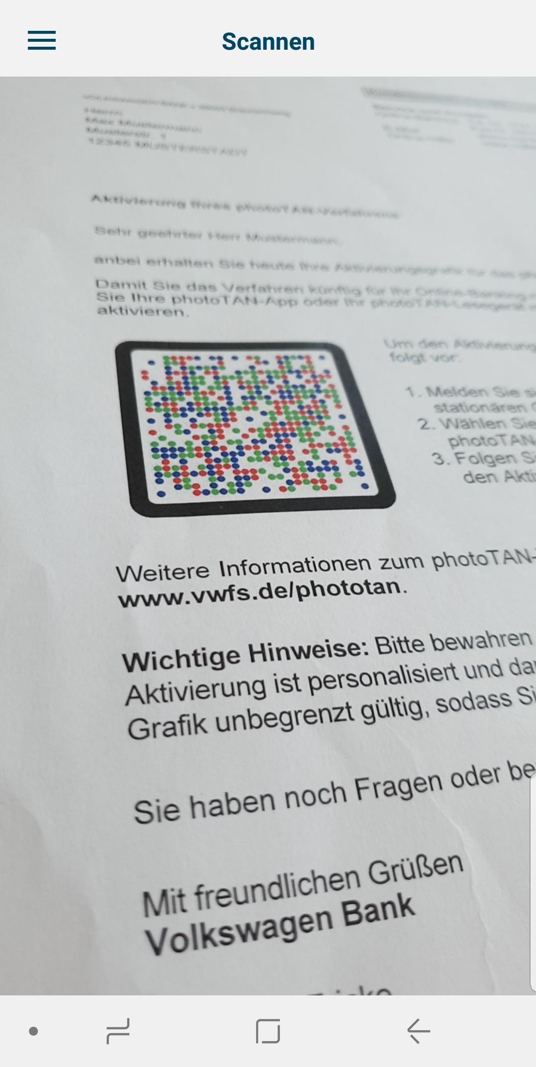 Volkswagen Bank Phototan