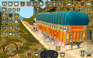 Indian Truck Offroad Cargo 3D постер