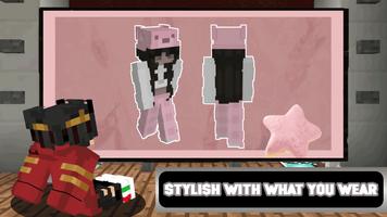 Skin Girls Cute for MCPE Ekran Görüntüsü 3