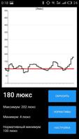 ЛюксМетр - измерение яркости скриншот 1