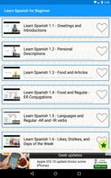 Learn Spanish via Videos capture d'écran 1