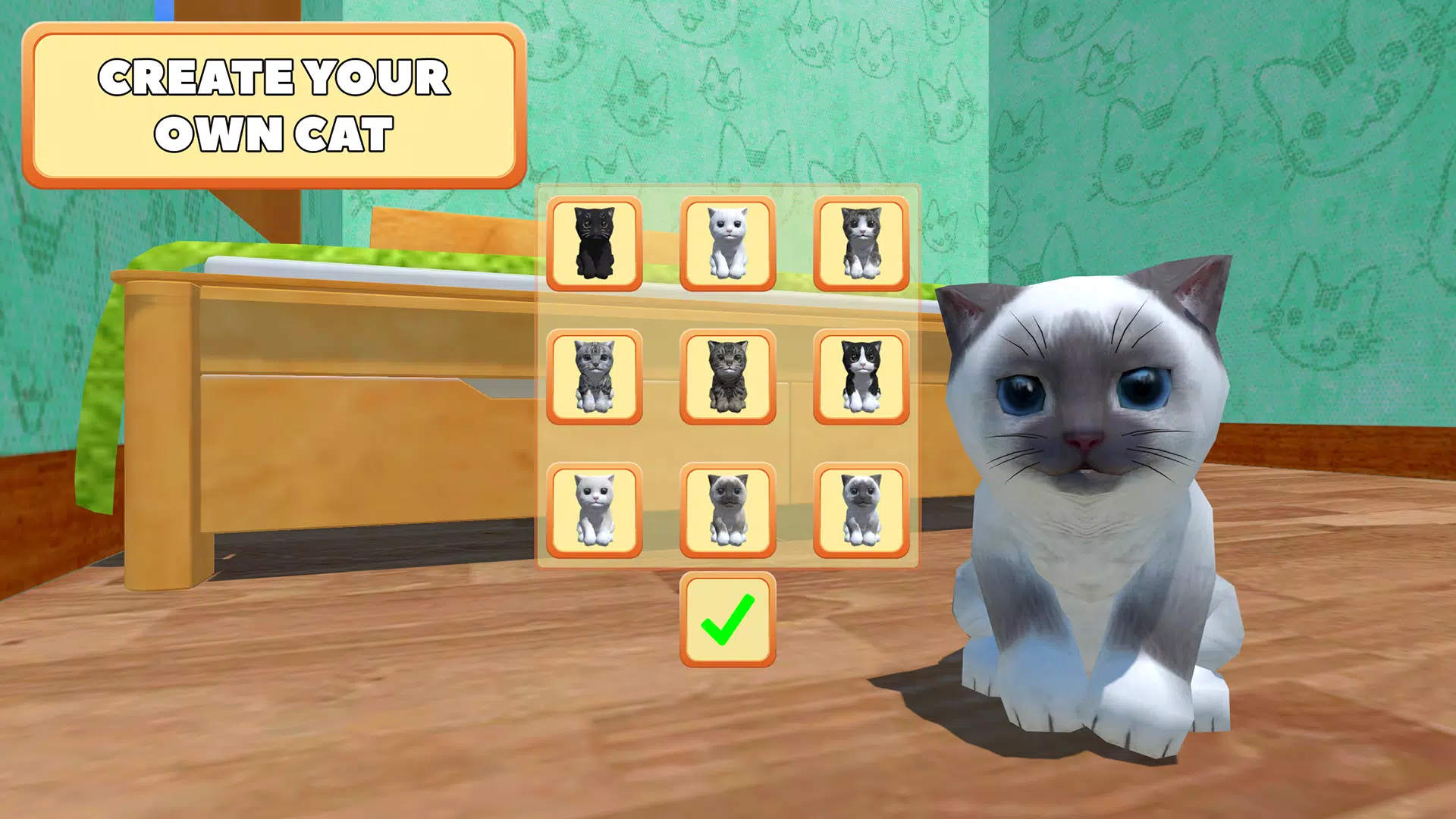 Jogo do gatinho 3d, simulador de gato e cachorro, Virtual Puppy