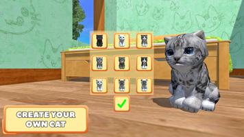 Cute Pocket Cat 3D - Part 2 الملصق