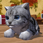 Cute Pocket Cat 3D ícone
