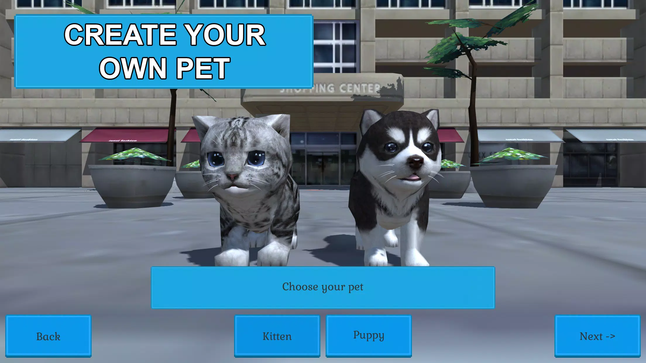 Jogo do gatinho 3d, simulador de gato e cachorro, Virtual Puppy