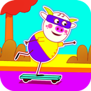 cow skater: scating game for kid APK