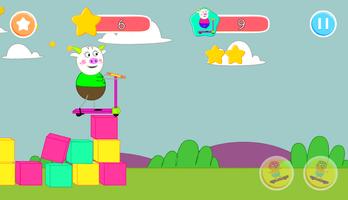 cow skater: scating game for kid پوسٹر